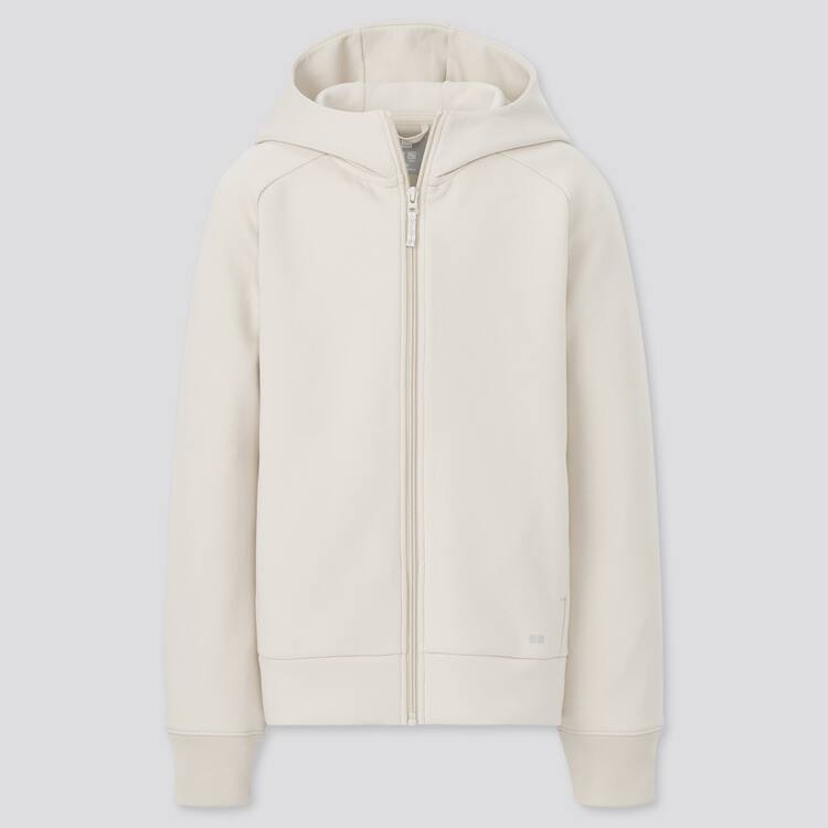 Uniqlo Ultra Stretch Dry Sweat Zipped (2021 Season) Mikiny S Kapucňou Detske Béžové | JCIMWO-248