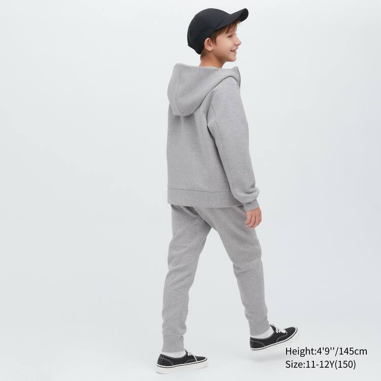 Uniqlo Ultra Stretch Dry Sweat Zipped Mikiny S Kapucňou Detske Siva | QWLGBY-134