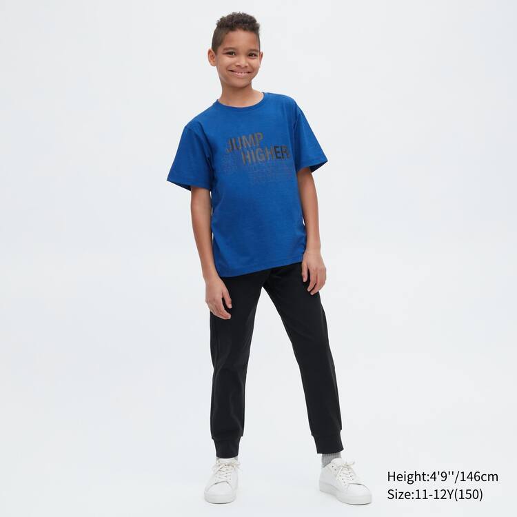 Uniqlo Ultra Stretch Dry-ex Active Jogger Nohavice Detske Čierne | BKOSVJ-359