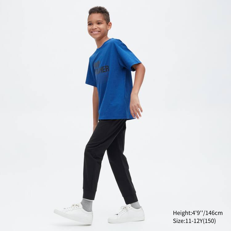 Uniqlo Ultra Stretch Dry-ex Active Jogger Nohavice Detske Čierne | BKOSVJ-359
