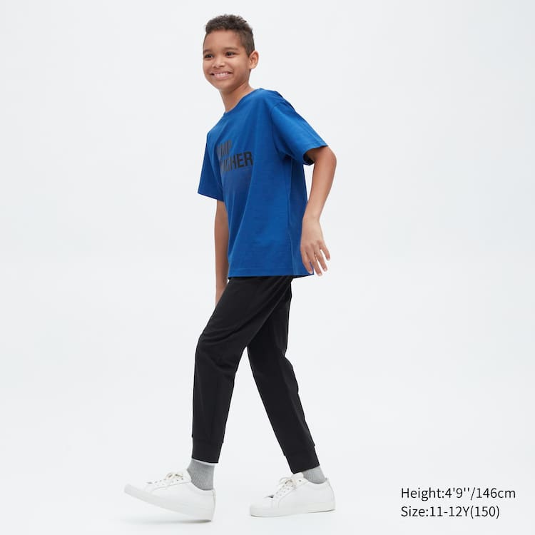 Uniqlo Ultra Stretch Dry-ex Active Jogger Nohavice Detske Čierne | DMCPZV-786