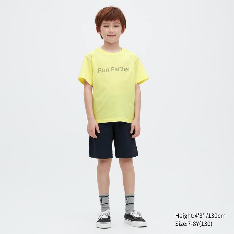 Uniqlo Ultra Stretch Dry-ex Crew Neck Kratke Sleeved Tricko Detske Žlté | PUXZST-752