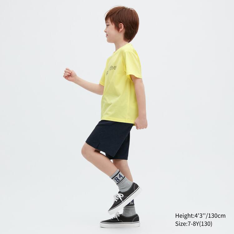 Uniqlo Ultra Stretch Dry-ex Crew Neck Kratke Sleeved Tricko Detske Žlté | PUXZST-752