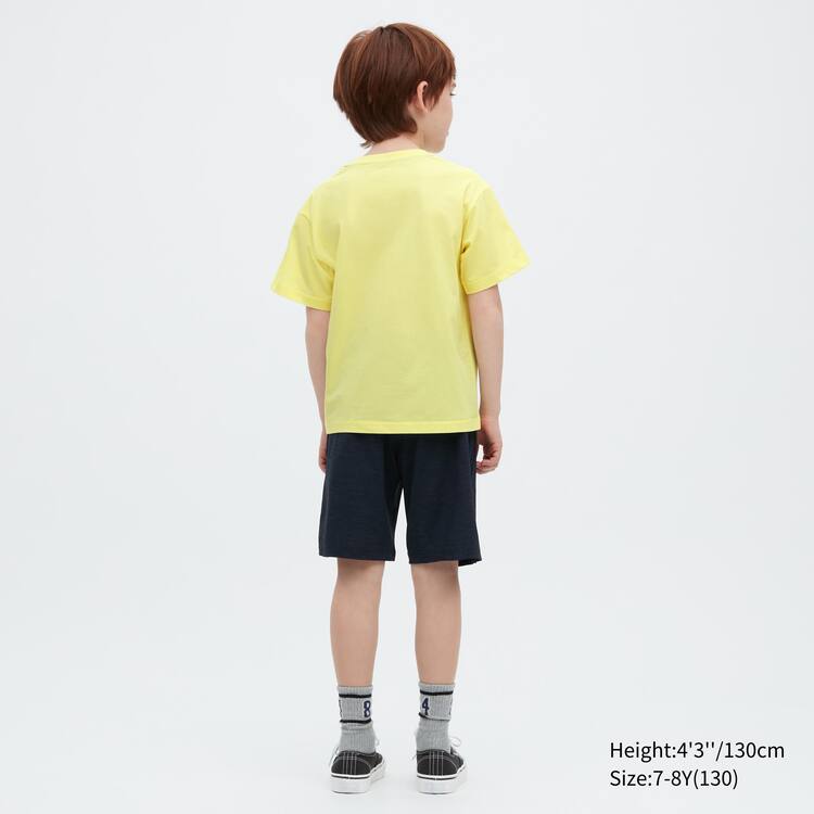 Uniqlo Ultra Stretch Dry-ex Crew Neck Kratke Sleeved Tricko Detske Žlté | PUXZST-752