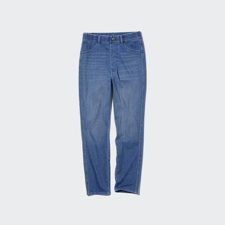 Uniqlo Ultra Stretch High Rise Cropped Džínsy Damske Modre | QLPWVH-715