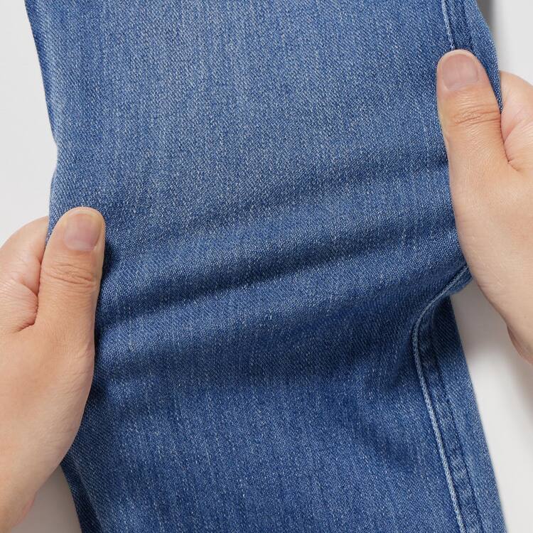 Uniqlo Ultra Stretch High Rise Cropped Leginy Damske Modre | EOFULA-351