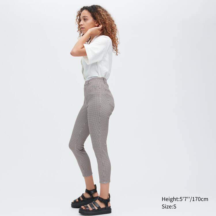 Uniqlo Ultra Stretch High Rise Cropped Leginy Damske Čierne | JQFYOX-638