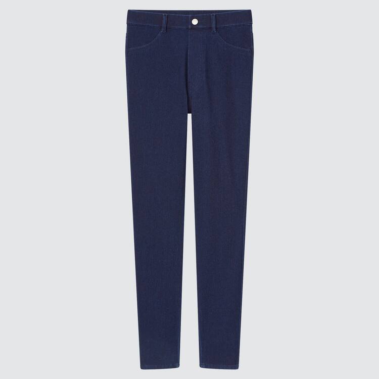 Uniqlo Ultra Stretch High Rise Denim (2021 Season) Leginy Damske Modre | UQDYRF-426