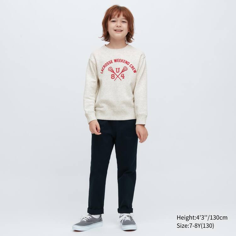 Uniqlo Ultra Stretch Mikiny Detske Svetlo Siva | GRIYPN-035