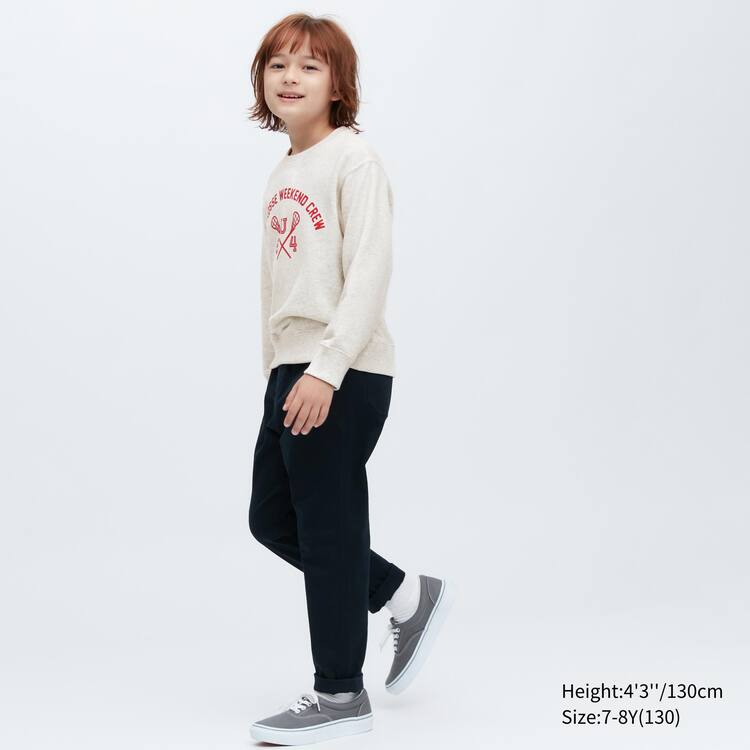 Uniqlo Ultra Stretch Mikiny Detske Svetlo Siva | GRIYPN-035