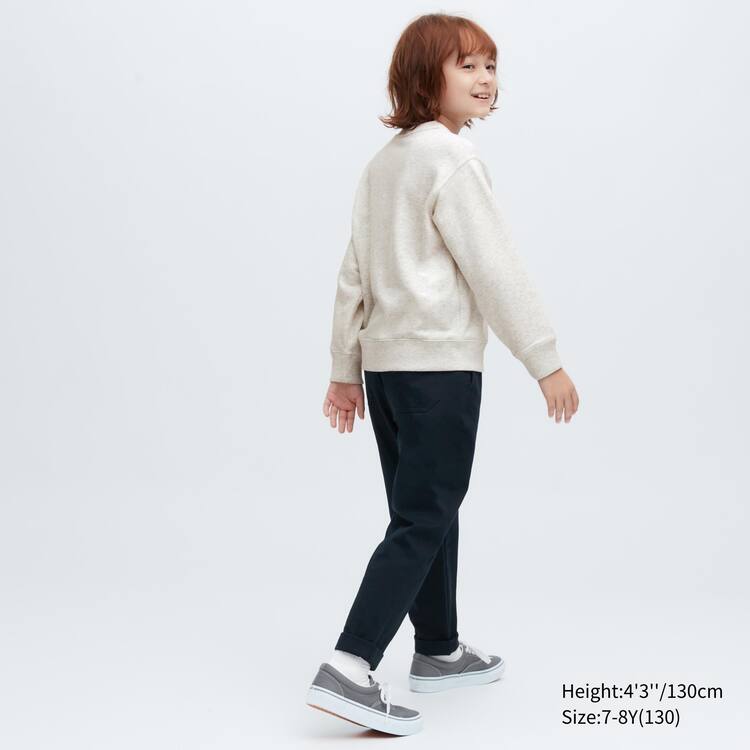 Uniqlo Ultra Stretch Mikiny Detske Svetlo Siva | GRIYPN-035