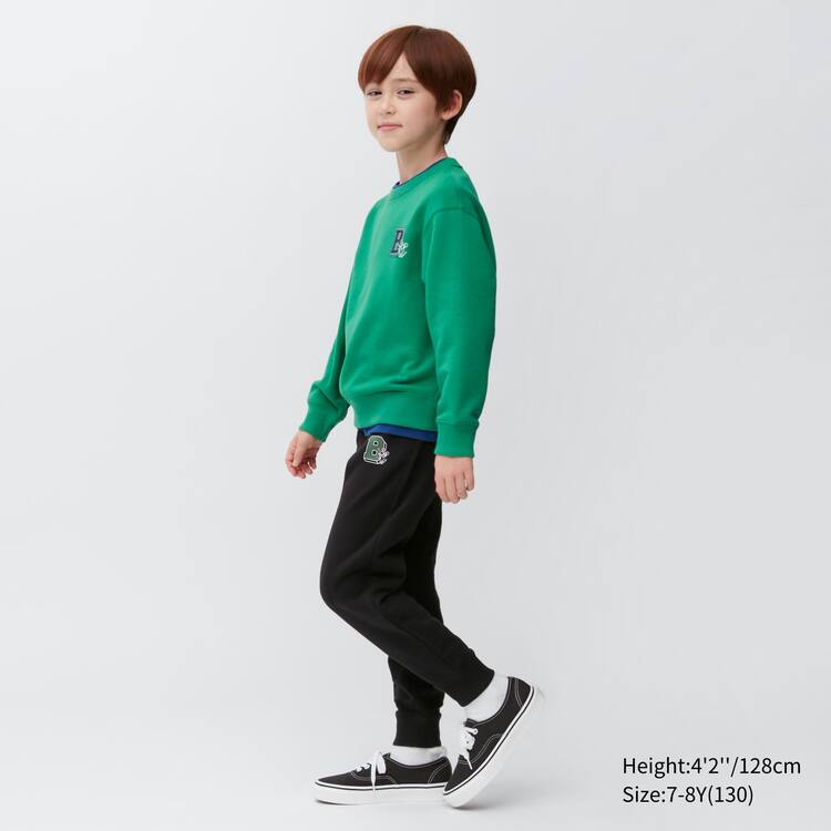 Uniqlo Ultra Stretch Printed Jogger Nohavice Detske Čierne | ETAUOL-235