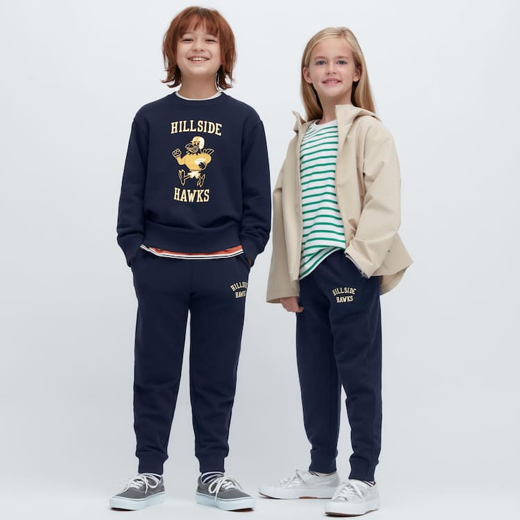 Uniqlo Ultra Stretch Printed Jogger Nohavice Detske Námornícka Modrá | SJANLO-509