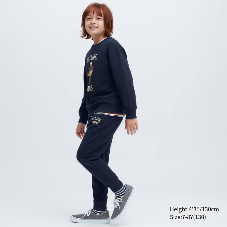 Uniqlo Ultra Stretch Printed Jogger Nohavice Detske Námornícka Modrá | YBXKZV-047