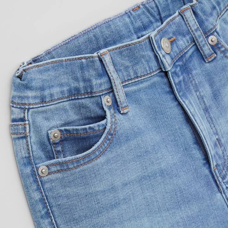 Uniqlo Ultra Stretch Slim Fit Distressed (2021 Season) Džínsy Detske Modre | OMYKZV-721