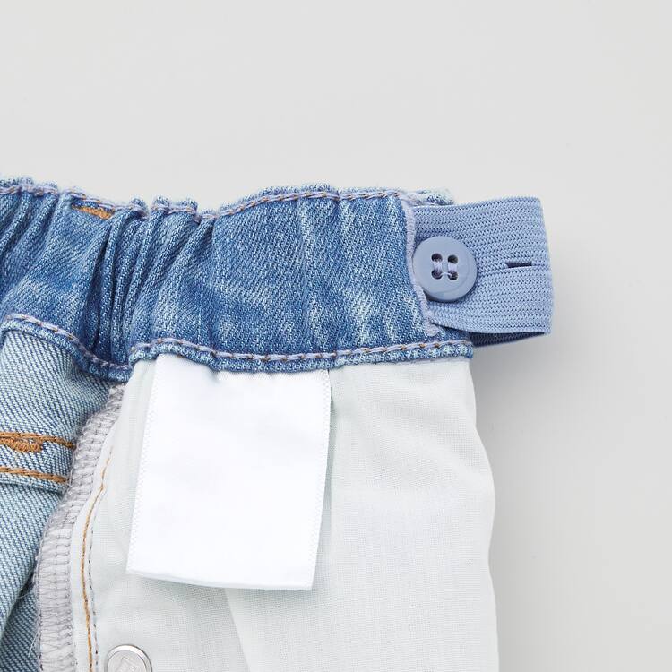Uniqlo Ultra Stretch Slim Fit Distressed (2021 Season) Džínsy Detske Modre | OMYKZV-721