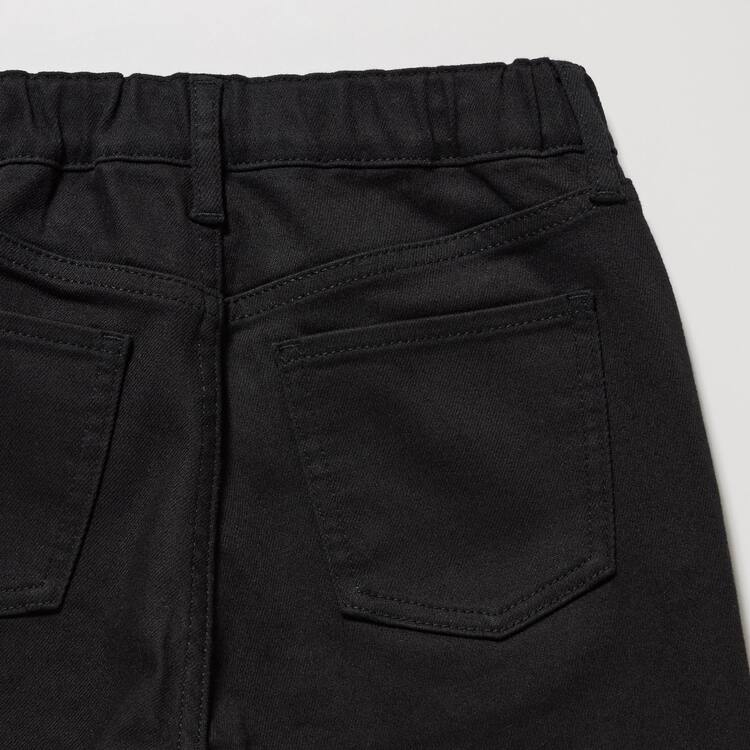 Uniqlo Ultra Stretch Slim Fit Džínsy Detske Čierne | LAUPXM-102