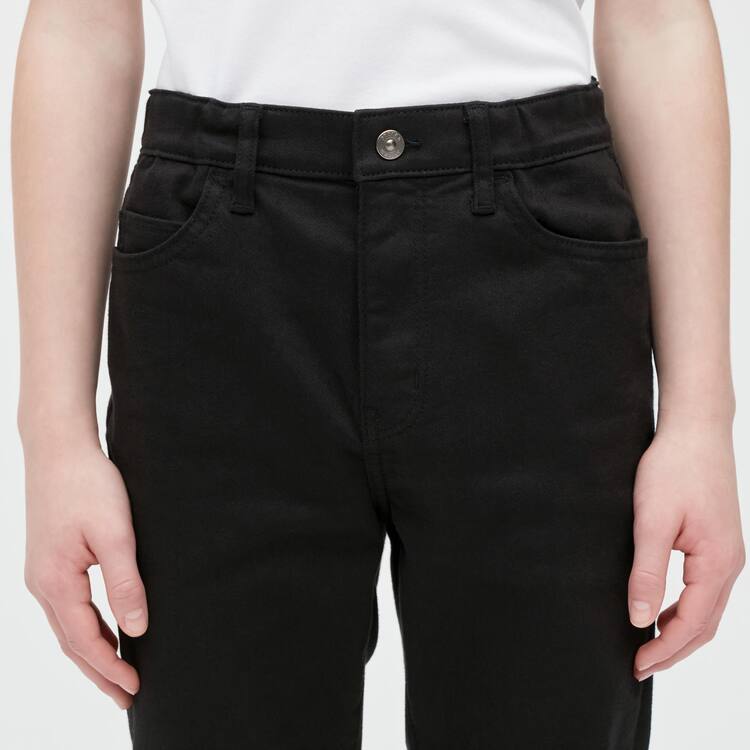 Uniqlo Ultra Stretch Slim Fit Džínsy Detske Čierne | LAUPXM-102