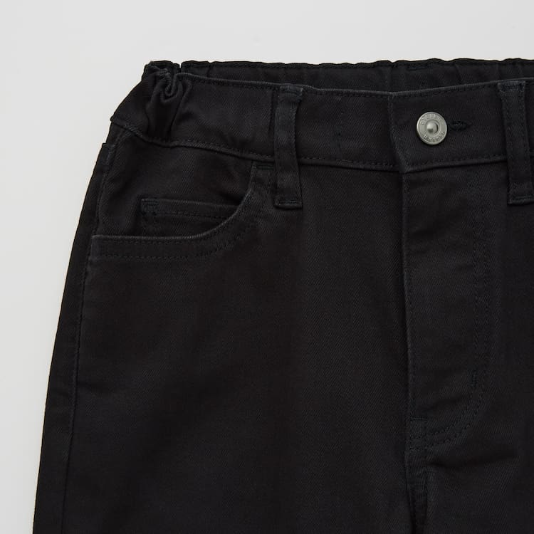 Uniqlo Ultra Stretch Slim Fit Zip Fly (2021 Season) Nohavice Detske Čierne | NQUFKC-067