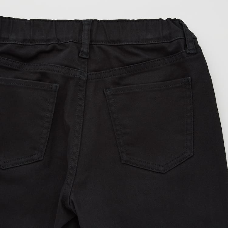 Uniqlo Ultra Stretch Slim Fit Zip Fly (2021 Season) Nohavice Detske Čierne | NQUFKC-067