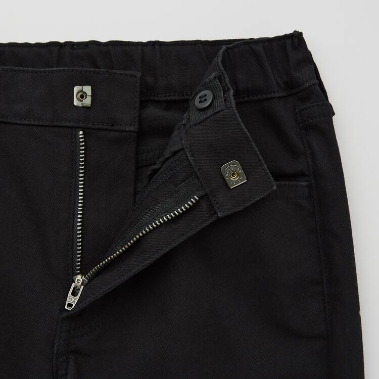 Uniqlo Ultra Stretch Slim Fit Zip Fly Džínsy Detske Čierne | YNQPEI-372