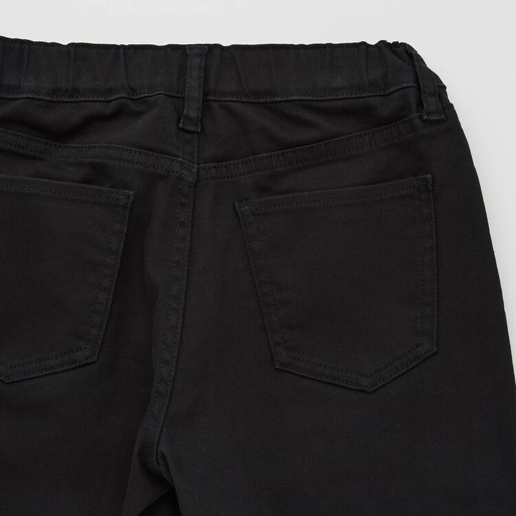 Uniqlo Ultra Stretch Slim Fit Zip Fly Džínsy Detske Čierne | YNQPEI-372