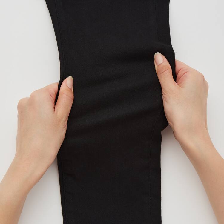 Uniqlo Ultra Stretch Slim Fit Zip Fly Džínsy Detske Čierne | YNQPEI-372