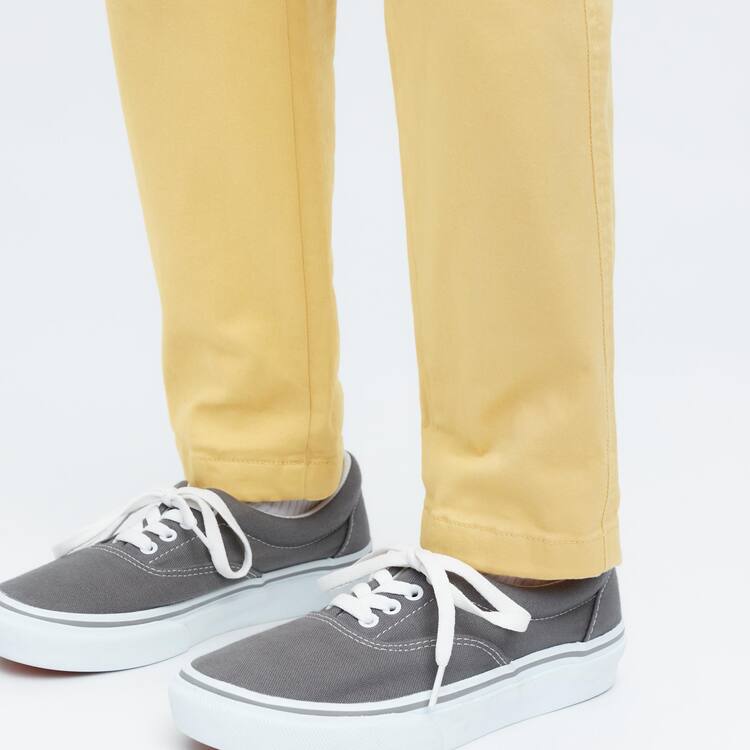 Uniqlo Ultra Stretch Tapered Nohavice Detske Žlté | KEBNFR-164