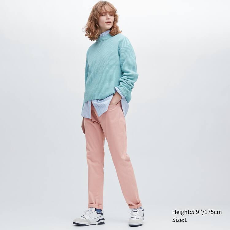 Uniqlo Ultra Stretch Vychudnutý Fit Colour Nohavice Panske Ruzove | NMPTLE-759