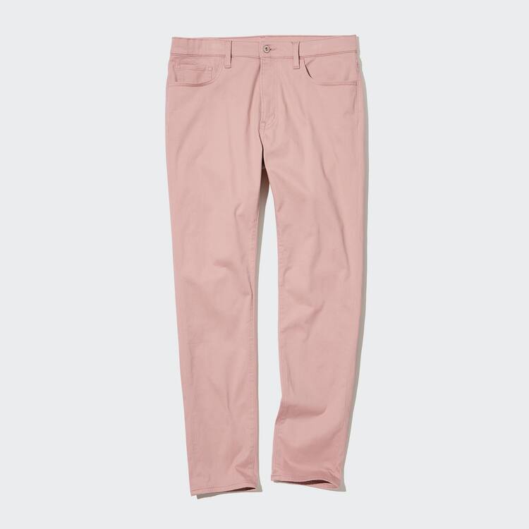 Uniqlo Ultra Stretch Vychudnutý Fit Colour Džínsy Panske Ruzove | QVKOFI-420