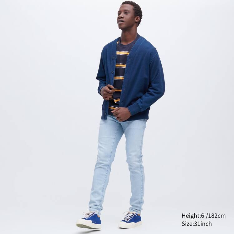 Uniqlo Ultra Stretch Vychudnutý Fit Džínsy Panske Modre | HXPZTI-932