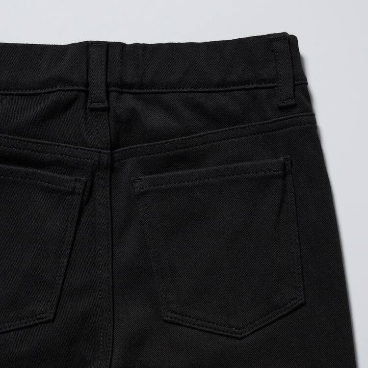 Uniqlo Ultra Stretch (With Back Pockets) Nohavice Detske Čierne | JSYGEK-841