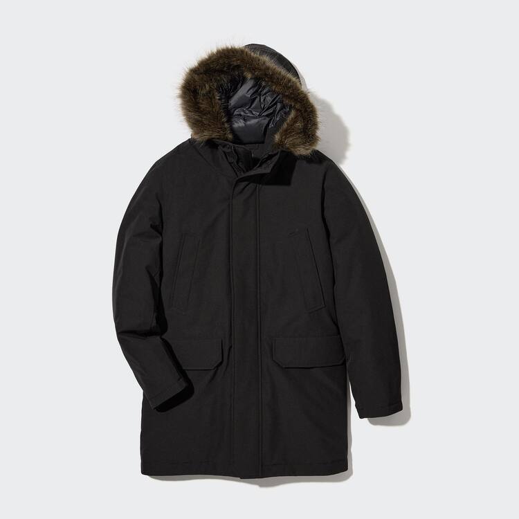 Uniqlo Ultra Warm Hybrid Down Kabáty Panske Čierne | BCZGSY-524