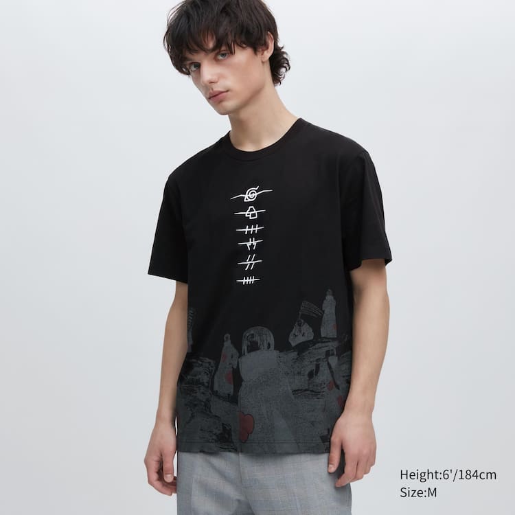 Uniqlo Ut Archive Naruto Grafika Tricko Panske Čierne | ADOUVE-238