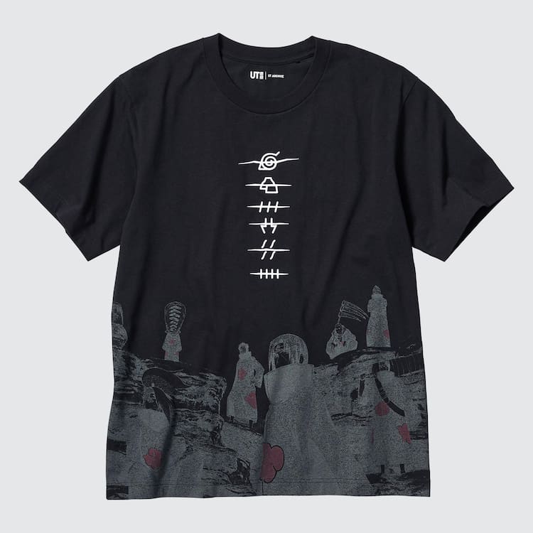 Uniqlo Ut Archive Naruto Grafika Tricko Panske Čierne | ADOUVE-238