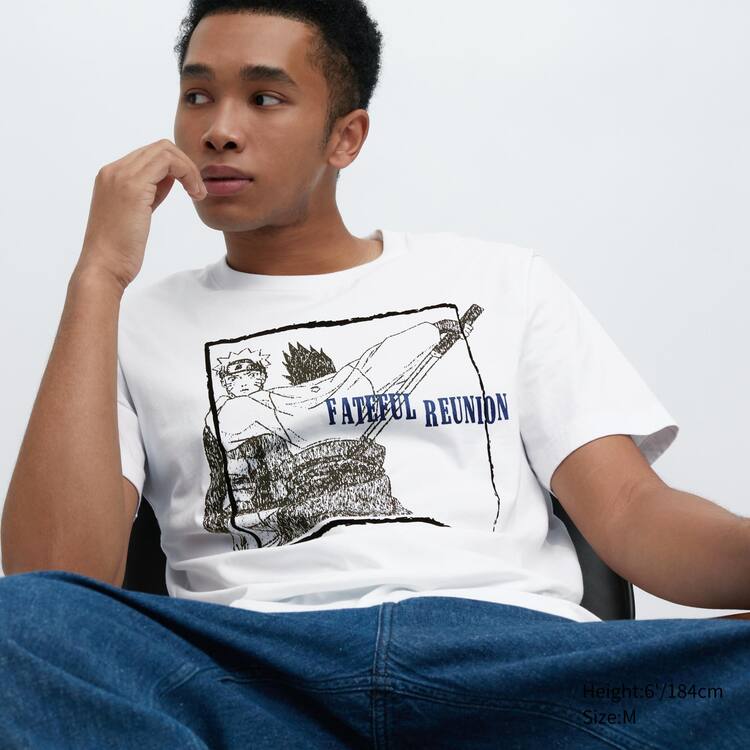 Uniqlo Ut Archive Naruto Grafika Tricko Panske Biele | DKMPXE-810