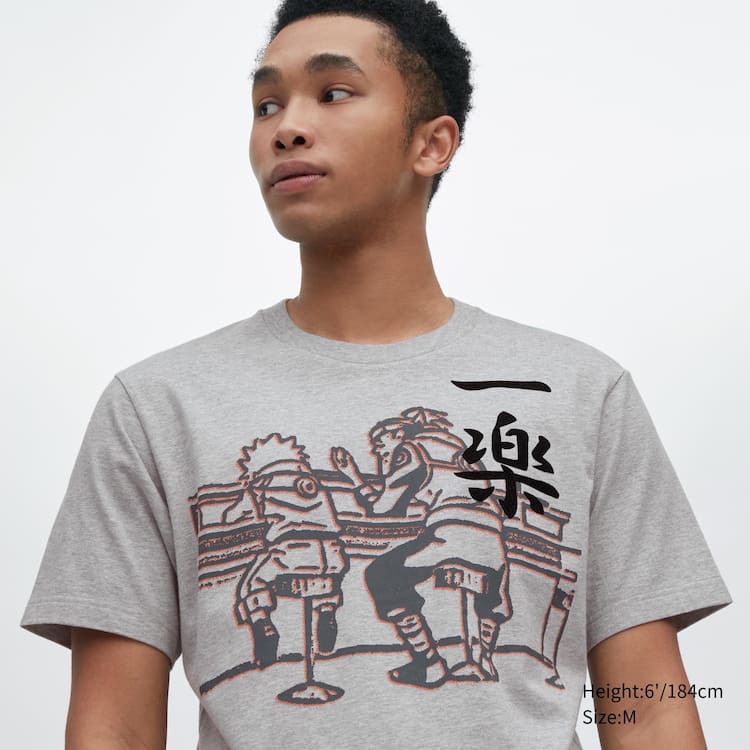 Uniqlo Ut Archive Naruto Grafika Tricko Panske Siva | PYQFSU-078