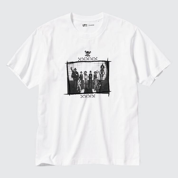Uniqlo Ut Archive One Piece Grafika Tricko Panske Biele | HWPBRY-942
