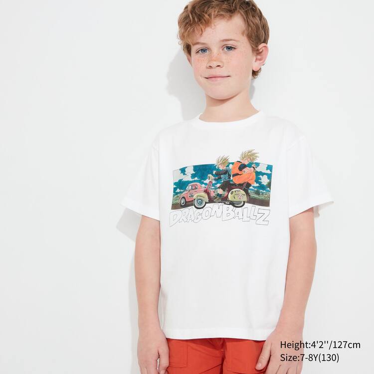 Uniqlo Ut Dragon Ball Tricko Detske Biele | XPVFMA-405