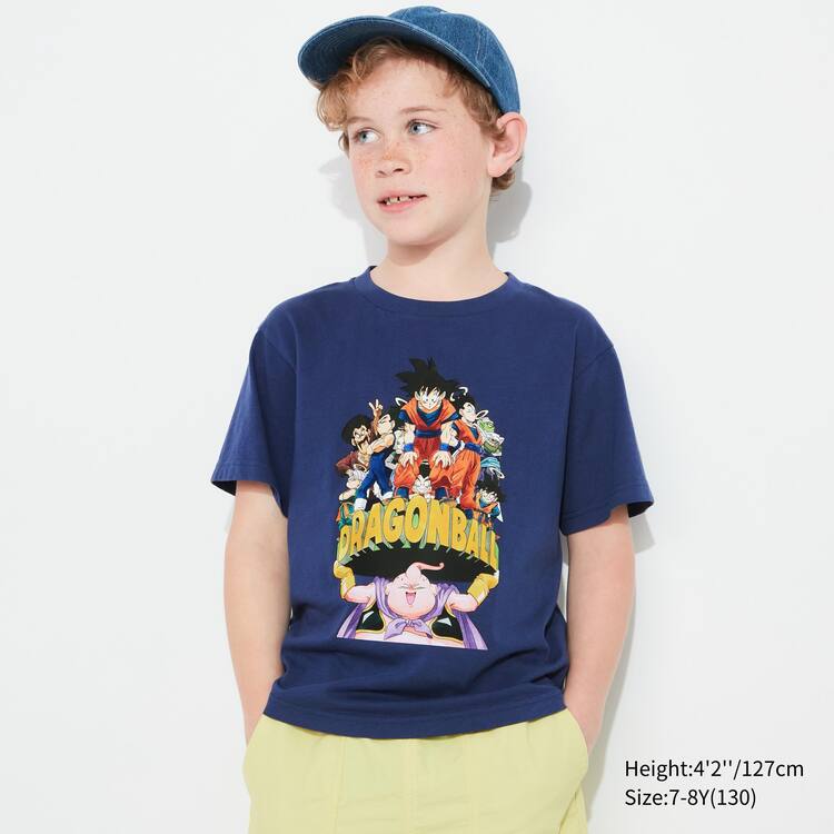 Uniqlo Ut Kratke Sleeve Dragon Ball Tricko Detske Modre | LBZNVF-870