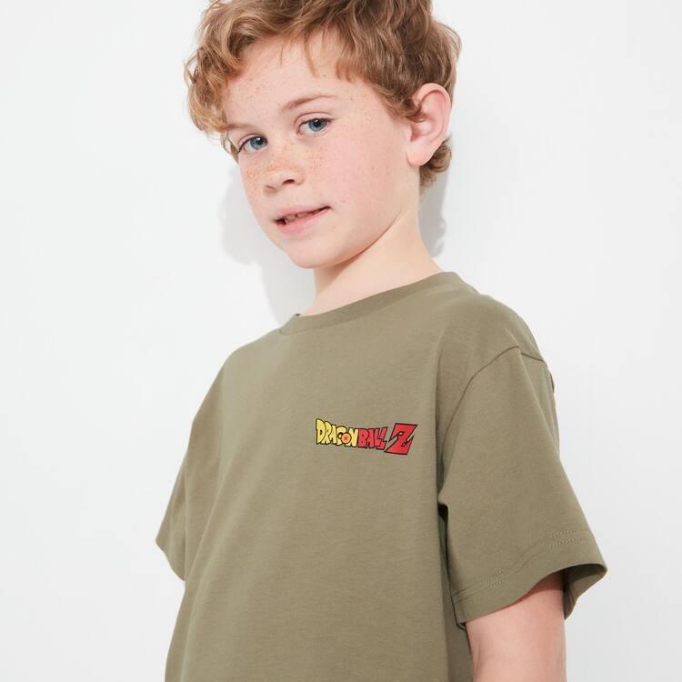 Uniqlo Ut Kratke Sleeve Dragon Ball Tricko Detske Zelene | UFPYJB-796