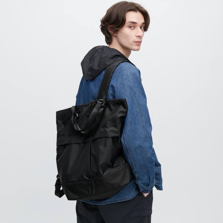 Uniqlo Utility Two-way Tasky Panske Čierne | PWQYSM-157