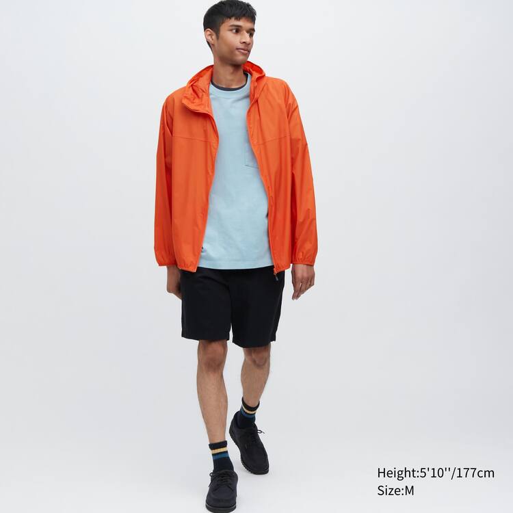 Uniqlo Uv Protection 3d Cut Pocketable Parka Panske Oranžové | TYEPCQ-794