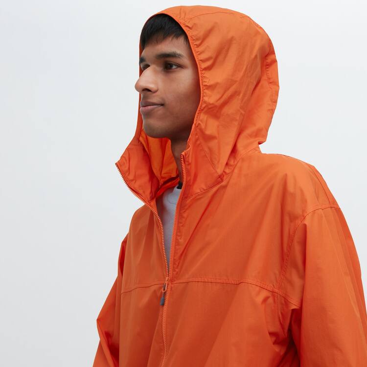 Uniqlo Uv Protection 3d Cut Pocketable Parka Panske Oranžové | TYEPCQ-794