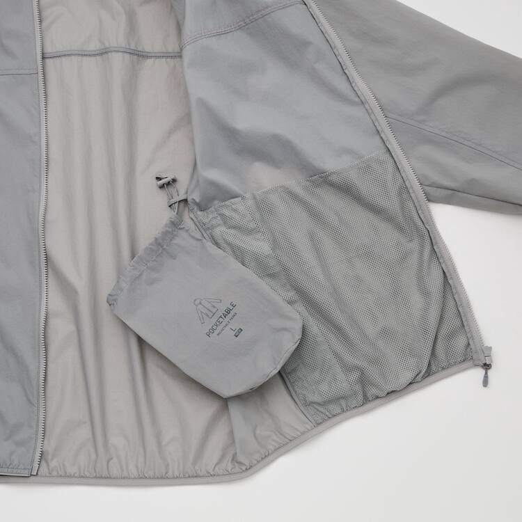 Uniqlo Uv Protection Pocketable Parka Panske Siva | MHALXE-723