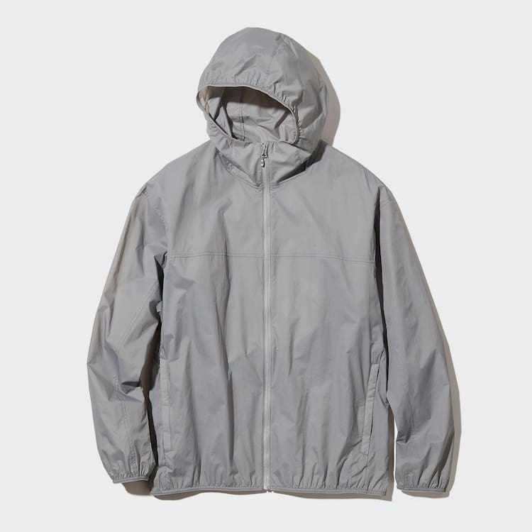Uniqlo Uv Protection Pocketable Parka Panske Siva | MHALXE-723