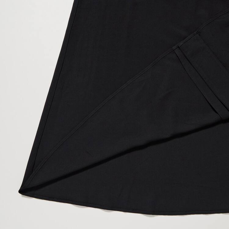 Uniqlo V Neck Flared Long Sleeved Saty Damske Čierne | QAUCZB-469