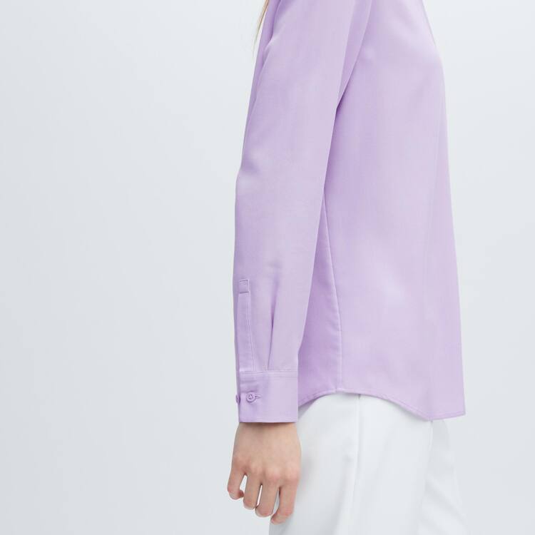 Uniqlo Viscose Long Sleeved Blúzky Damske Nachový | UWZFKR-817