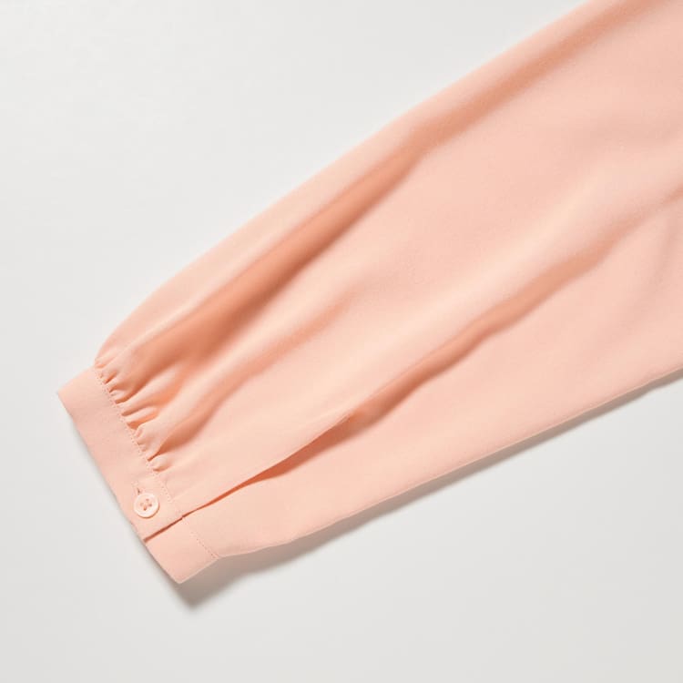 Uniqlo Viscose Pintucked Long Sleeved Blúzky Damske Koralove | AJDFKQ-891