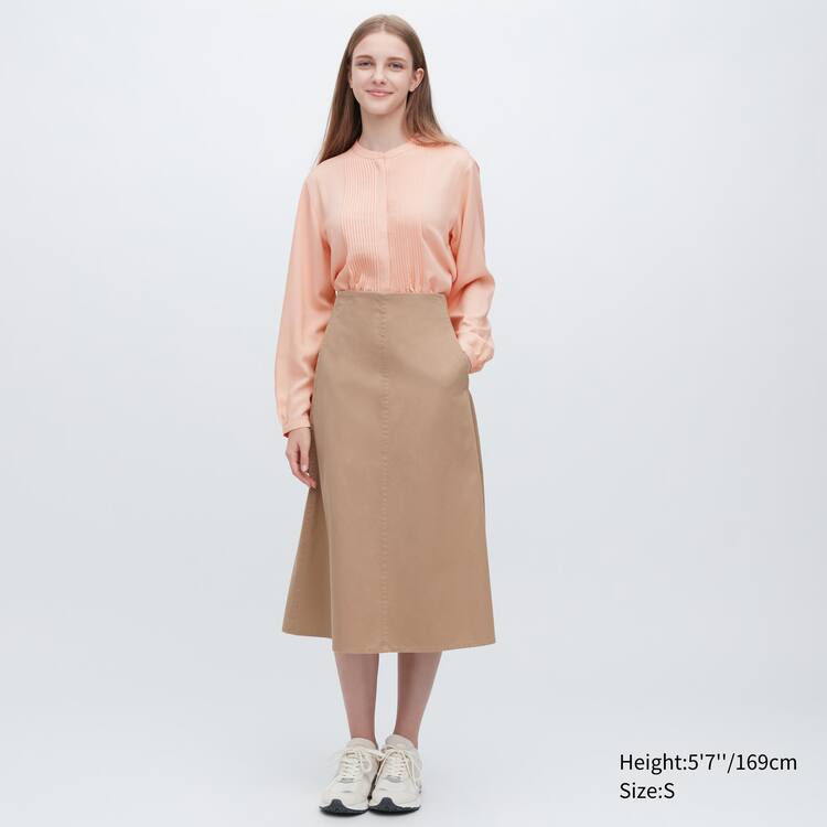 Uniqlo Viscose Pintucked Long Sleeved Blúzky Damske Koralove | AJDFKQ-891